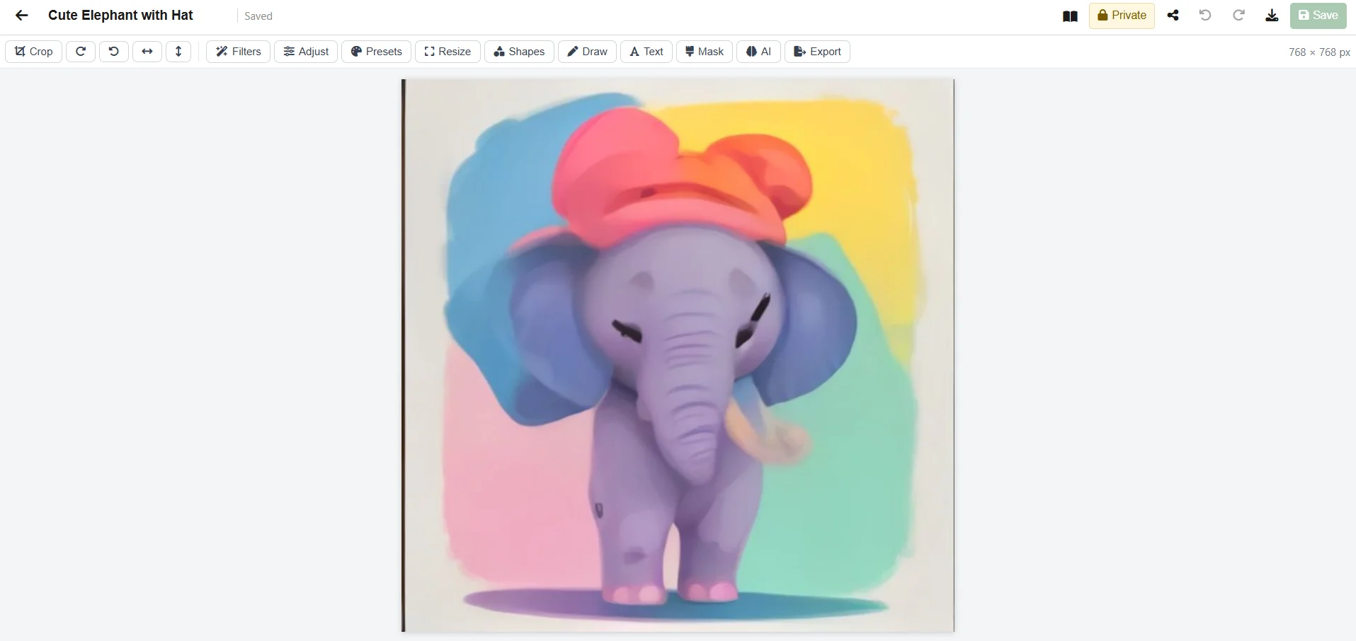 Aphelios Online Image Editor UK showing crop, filters and AI background removal and upscaling