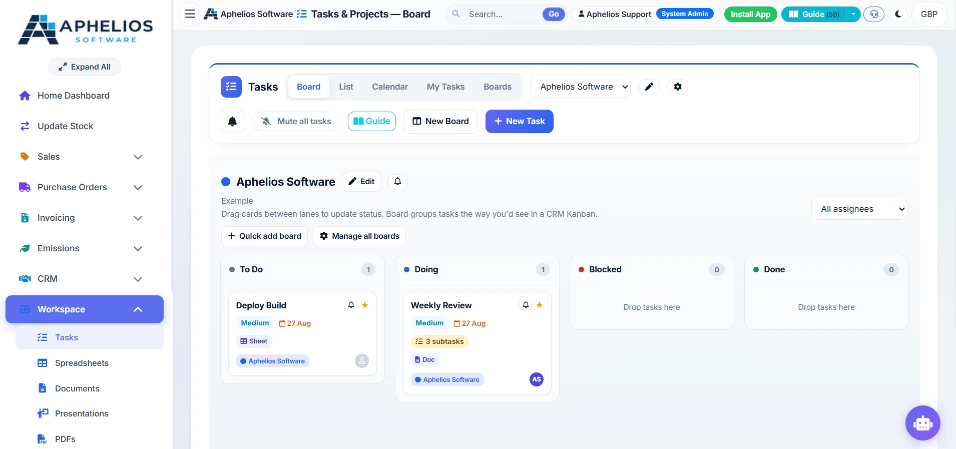 Free task management software UK 2026 – Trello, ClickUp, Asana free vs Aphelios Tasks